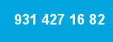 931 427 16 82 931 427 16 82